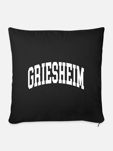 Griesheim - Sofakissenbezug 45 x 45 cm - Schwarz