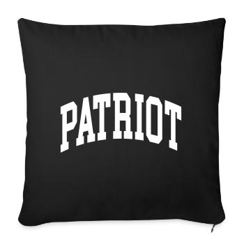 Patriote - Housse de coussin décorative 45 x 45 cm - noir - Devant