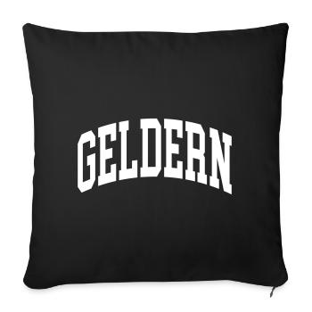 Geldern - Sofakissenbezug 45 x 45 cm - Schwarz - Vorne