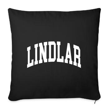 Lindlar - Housse de coussin décorative 45 x 45 cm - noir - Devant