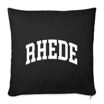 Rhede - Housse de coussin décorative 45 x 45 cm - noir - Devant