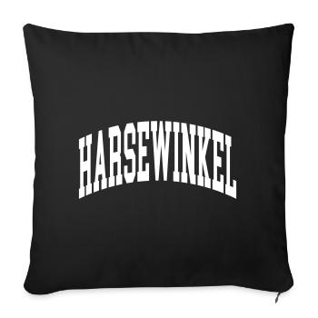 Harsewinkel - Housse de coussin décorative 45 x 45 cm - noir - Devant