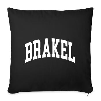 Brakel - Housse de coussin décorative 45 x 45 cm - noir - Devant