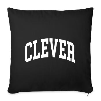 Clever - Sofa pillowcase 17,3'' x 17,3'' (45 x 45 cm) - black - Front