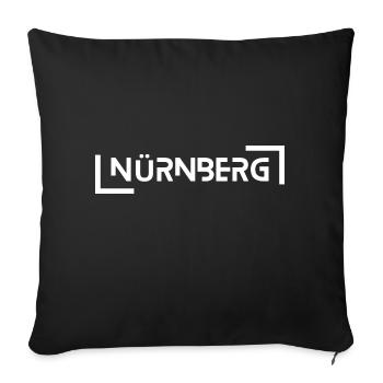 Nuremberg - Sofa pillowcase 17,3'' x 17,3'' (45 x 45 cm) - black - Front