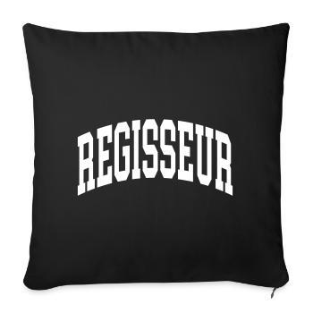 Director - Sofa pillowcase 17,3'' x 17,3'' (45 x 45 cm) - black - Front