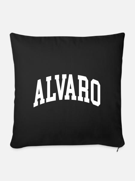 Alvaro - Sofakissenbezug 45 x 45 cm - Schwarz