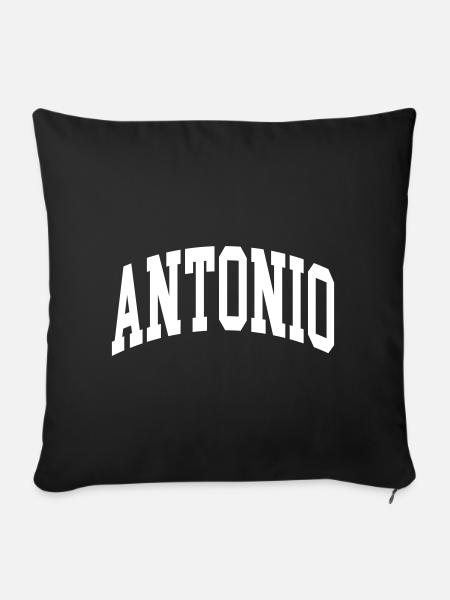 Antonio - Sofakissenbezug 45 x 45 cm - Schwarz