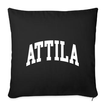 Attila - Housse de coussin décorative 45 x 45 cm - noir - Devant