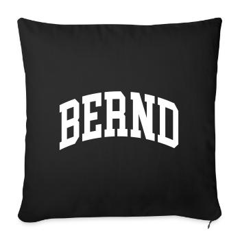 Scott - Housse de coussin décorative 45 x 45 cm - noir - Devant