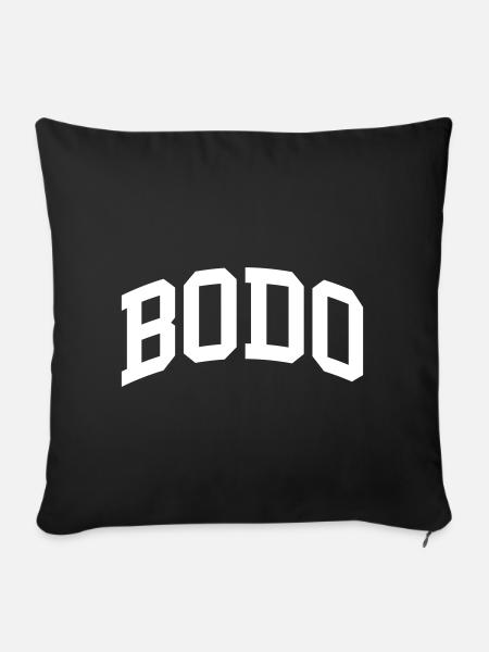Bodo - Sofakissenbezug 45 x 45 cm - Schwarz