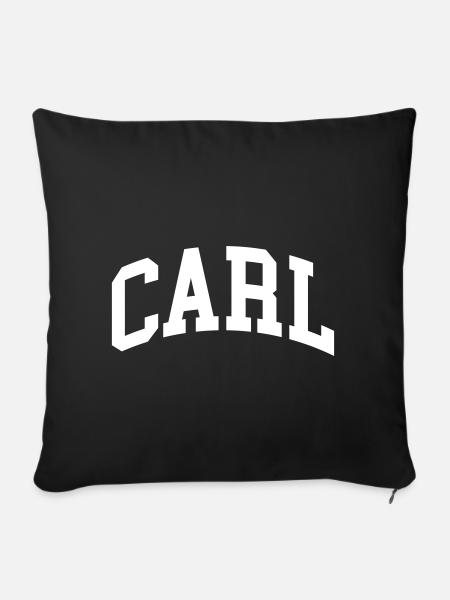 Carl - Sofakissenbezug 45 x 45 cm - Schwarz