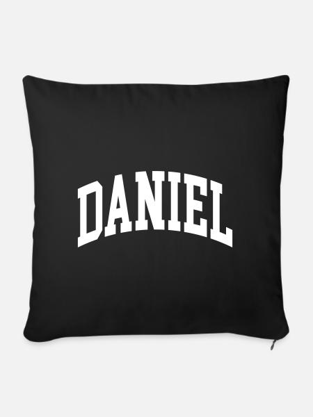 Daniel - Sofakissenbezug 45 x 45 cm - Schwarz