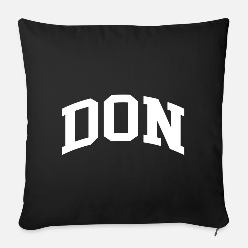 Don - Sofakissenbezug 45 x 45 cm - Schwarz