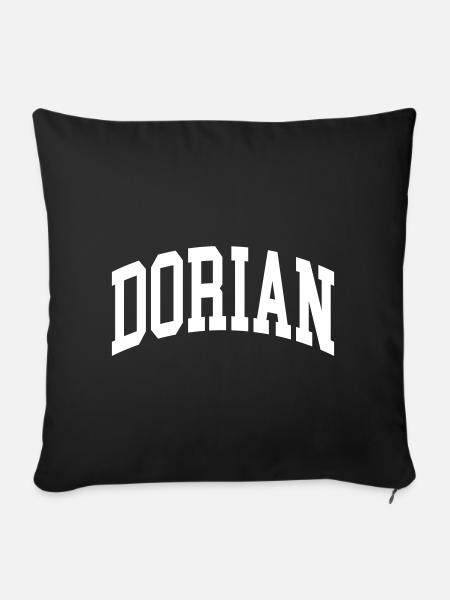 Dorian - Sofakissenbezug 45 x 45 cm - Schwarz
