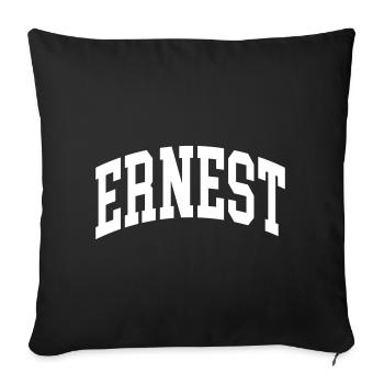 Ernest - Sofakissenbezug 45 x 45 cm - Schwarz - Vorne
