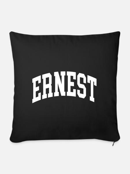 Ernest - Sofakissenbezug 45 x 45 cm - Schwarz