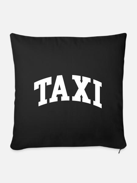 Taxi - Sofakissenbezug 45 x 45 cm - Schwarz
