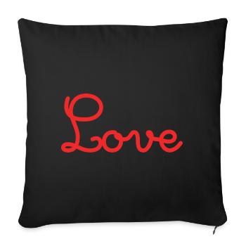 PAAR. ICH HABE GERADE GEHEIRATET. Junggesellinnenabschied. VALENTINSTAG. MARIES - Sofakissenbezug 45 x 45 cm - Schwarz - Vorne