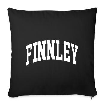 Finnley (en anglais seulement) - Housse de coussin décorative 45 x 45 cm - noir - Devant