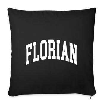 Florian - Sofakissenbezug 45 x 45 cm - Schwarz - Vorne