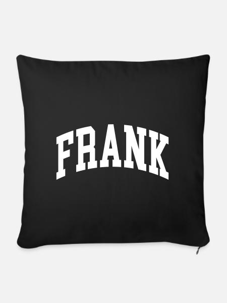 Frank - Sofakissenbezug 45 x 45 cm - Schwarz