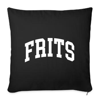 Frittes - Housse de coussin décorative 45 x 45 cm - noir - Devant