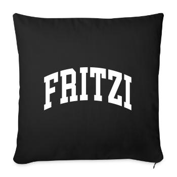 Fritzi - Sofa pillowcase 17,3'' x 17,3'' (45 x 45 cm) - black - Front
