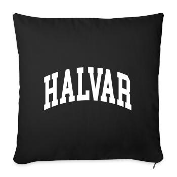 Halvar - Sofakissenbezug 45 x 45 cm - Schwarz - Vorne