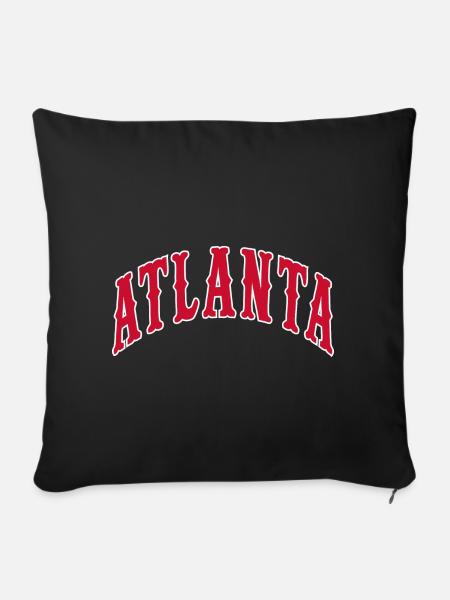 Atlanta - Sofakissenbezug 45 x 45 cm - Schwarz