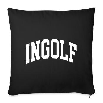 Scott - Sofa pillowcase 17,3'' x 17,3'' (45 x 45 cm) - black - Front