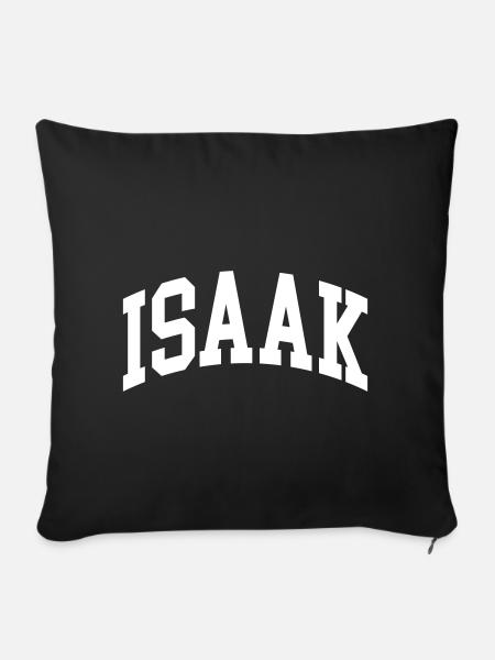 Isaak - Sofakissenbezug 45 x 45 cm - Schwarz
