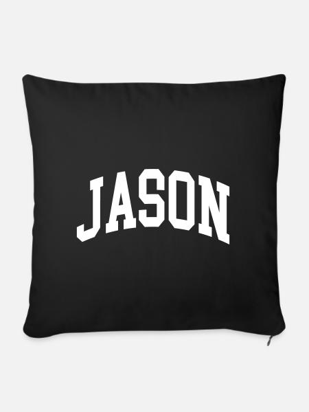 Jason - Sofakissenbezug 45 x 45 cm - Schwarz