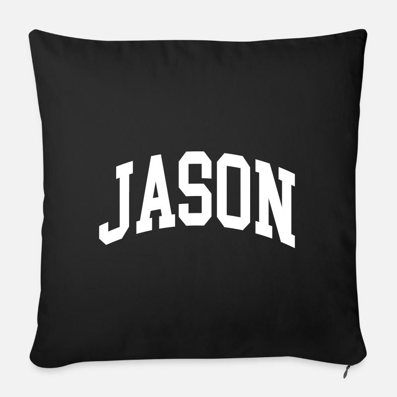 Jason - Sofakissenbezug 45 x 45 cm - Schwarz