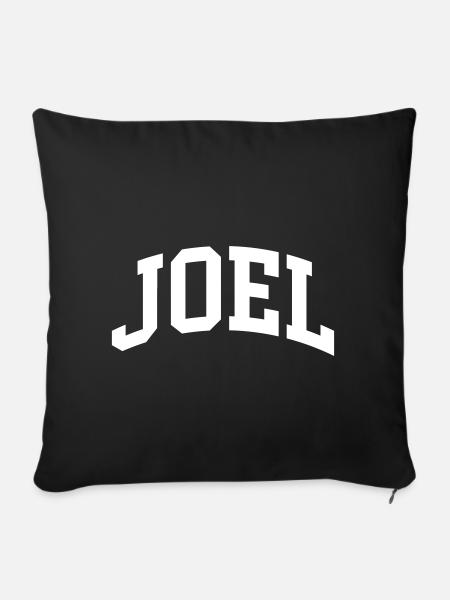 Joel - Sofakissenbezug 45 x 45 cm - Schwarz