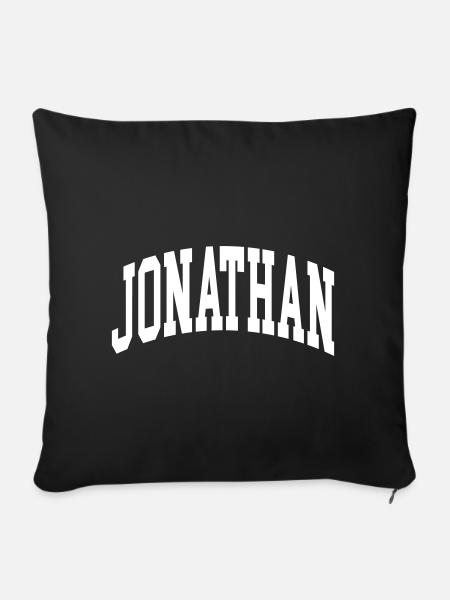 Jonathan - Sofakissenbezug 45 x 45 cm - Schwarz