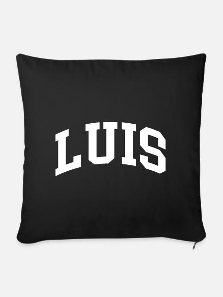 Luis - Sofakissenbezug 45 x 45 cm - Schwarz