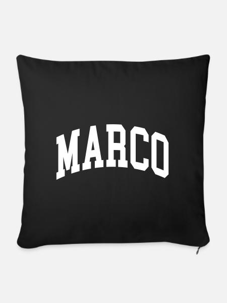Marco - Sofakissenbezug 45 x 45 cm - Schwarz