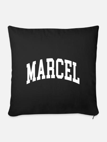 Marcel - Sofakissenbezug 45 x 45 cm - Schwarz
