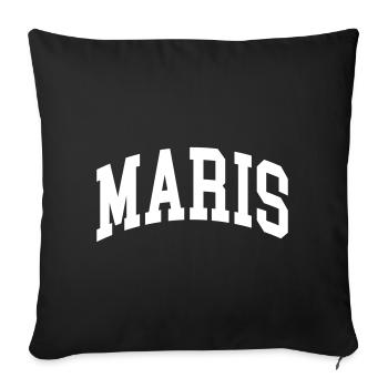 Maris - Sofa pillowcase 17,3'' x 17,3'' (45 x 45 cm) - black - Front
