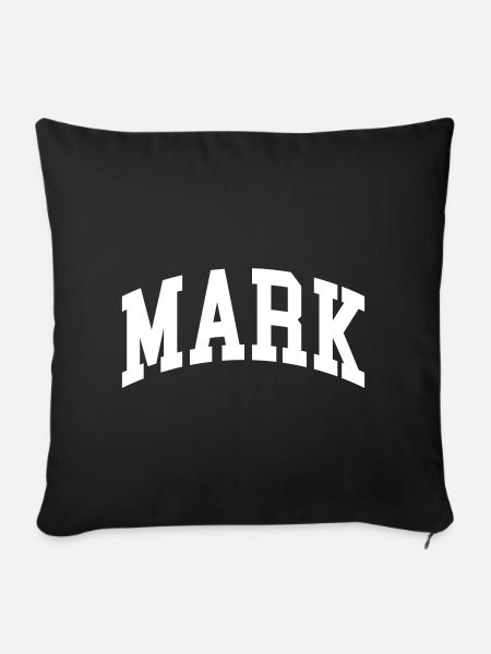 Mark - Sofakissenbezug 45 x 45 cm - Schwarz