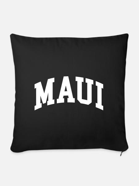 Maui - Sofakissenbezug 45 x 45 cm - Schwarz