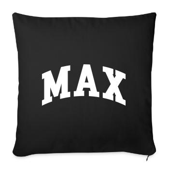 Max - Sofa pillowcase 17,3'' x 17,3'' (45 x 45 cm) - black - Front