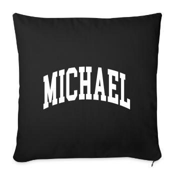 Michel - Housse de coussin décorative 45 x 45 cm - noir - Devant