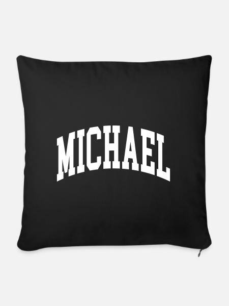 Michael - Sofakissenbezug 45 x 45 cm - Schwarz