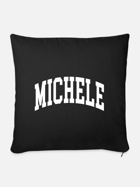 Michele - Sofakissenbezug 45 x 45 cm - Schwarz