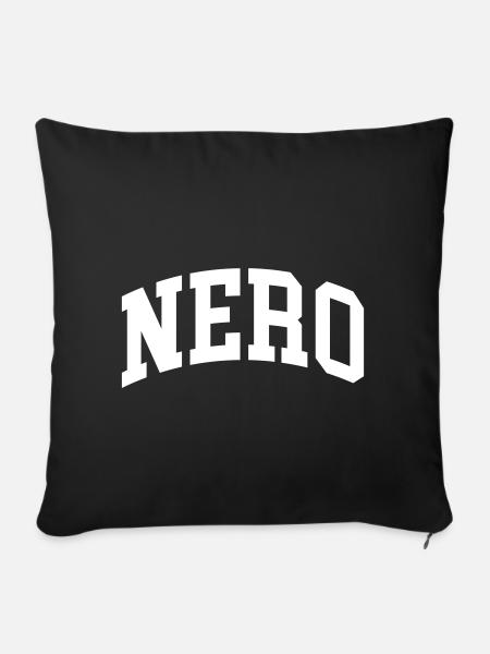 Nero - Sofakissenbezug 45 x 45 cm - Schwarz