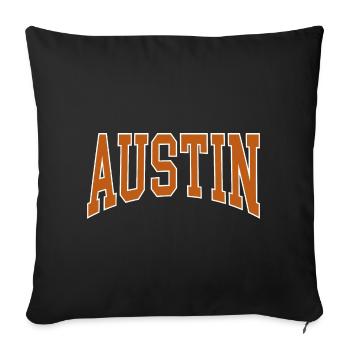 Austin - Sofakissenbezug 45 x 45 cm - Schwarz - Vorne