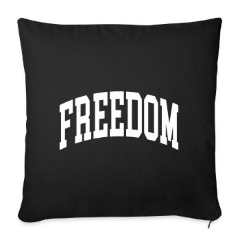 Freedom - Sofa pillowcase 17,3'' x 17,3'' (45 x 45 cm) - black - Front