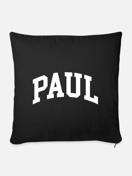 Paul - Sofakissenbezug 45 x 45 cm - Schwarz